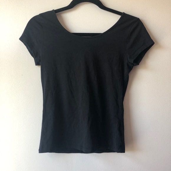 black fitted tee | aeropostale - Picture 2 of 4